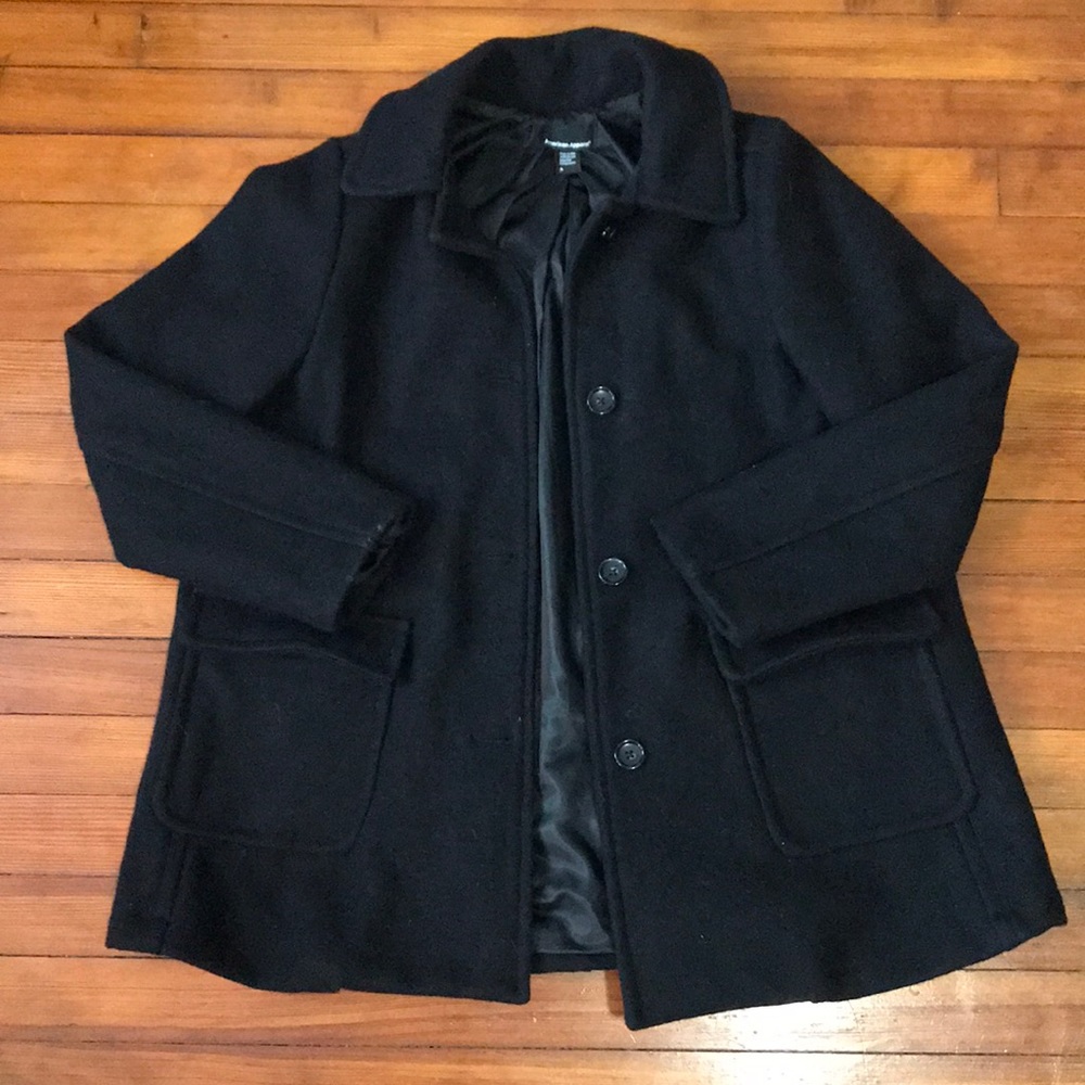AMERICAN APPAREL 100% wool pea coat